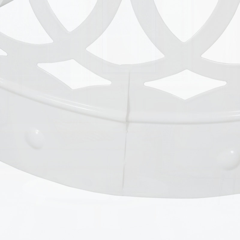 Outdoor Metal Side Table, Set Of 2, White