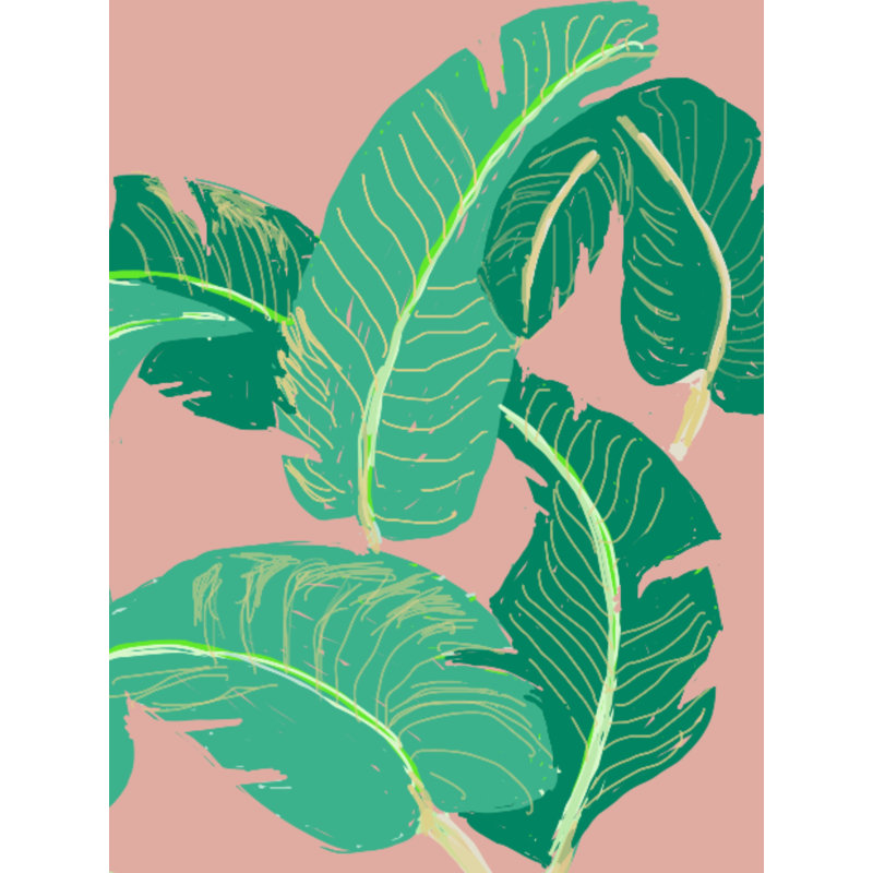 Hotel Leaves Print by Deborah Blum