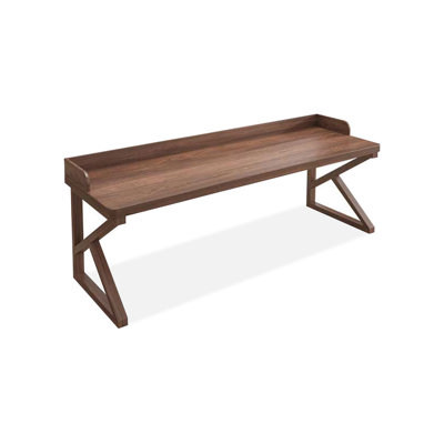 Bureau rectangulaire en bois massif brun clair