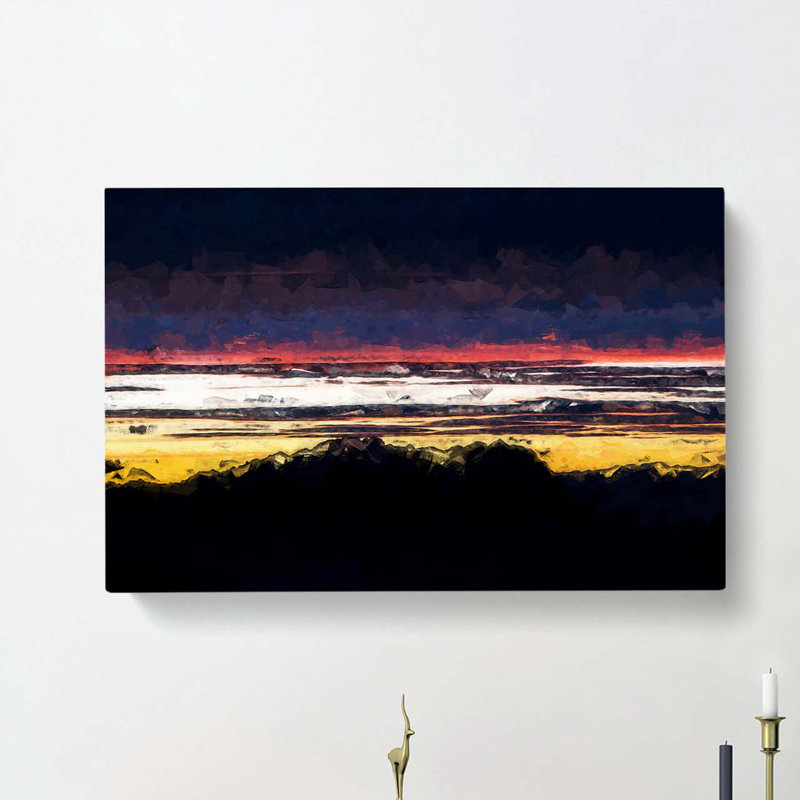 Monte Due Mani Mountain In Italy In Abstract - Wrapped Canvas, 40cm H x 60cm W x 3cm D