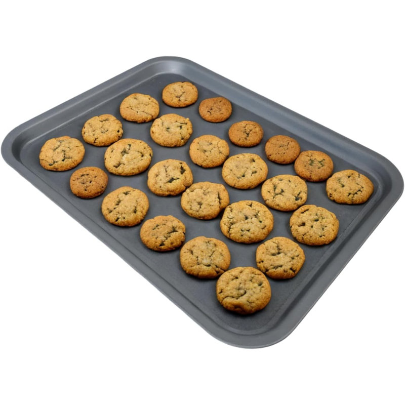 Home Theory Non-Stick Carbon Steel 3 Piece Baking Tray Set