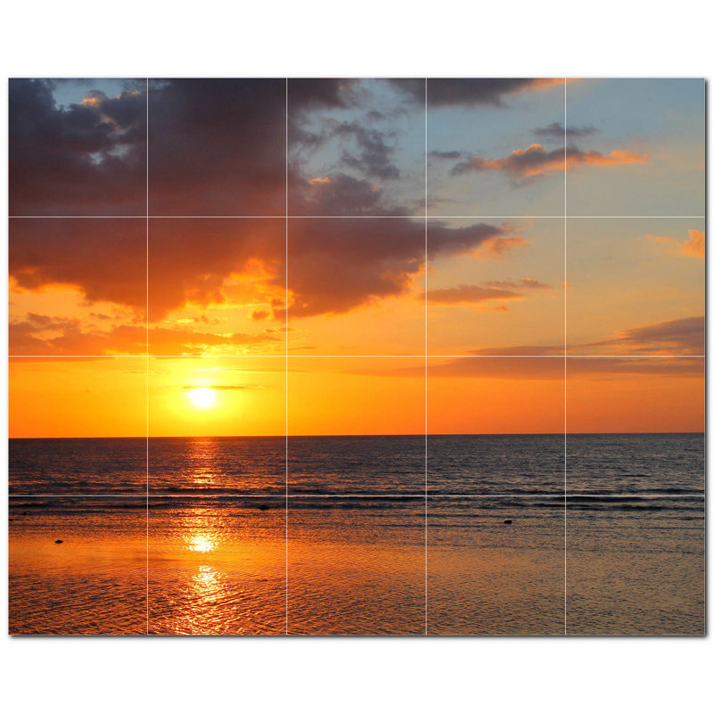 Coucher de soleil photo 6 x 6
