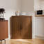 Armoire d'appoint de coin en noyer avec portes et rangement peu encombrant P 16 po x l 31 po x H 36 po-1962771673-1962771750