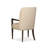 Modern Streamline Upholstered Fabric Armchair