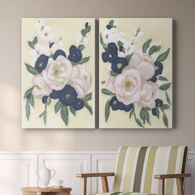 Garden Party Bouquet I-Premium, toile tendue avec châssis - Prêt à être accroché