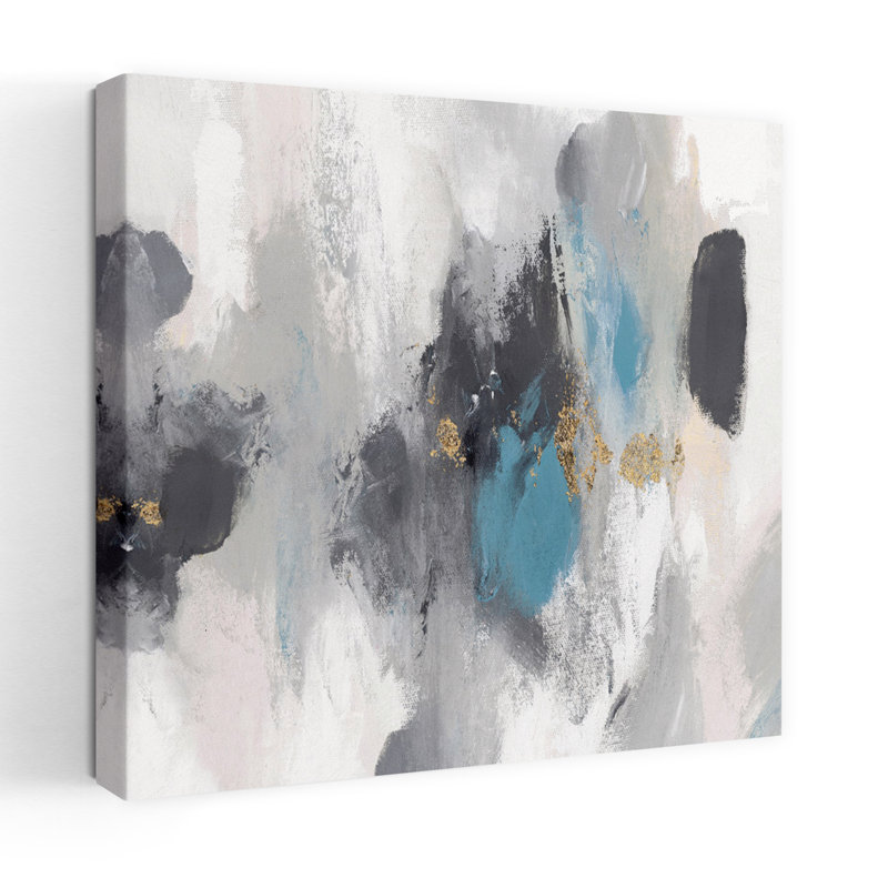 (Pg566-A) Gray Days I, art moderne moderne, H 18 po x l 18 po