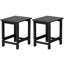 2 pièces Table d'appoint d'extérieur HiPS, table d'appoint de patio durable et résistante aux intempéries pour chaises Adirondack, petite table d'extérieur carrée portante de 200 lb pour cour, piscine, patio, porche, jardin, pelouse, compagnon de détente (ensemble de 2)-117549410