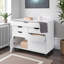 Armoire mobile à 5 tiroirs Sutton, blanche, H 26,17 po x l 31,85 po x P 15,71 po-809468376
