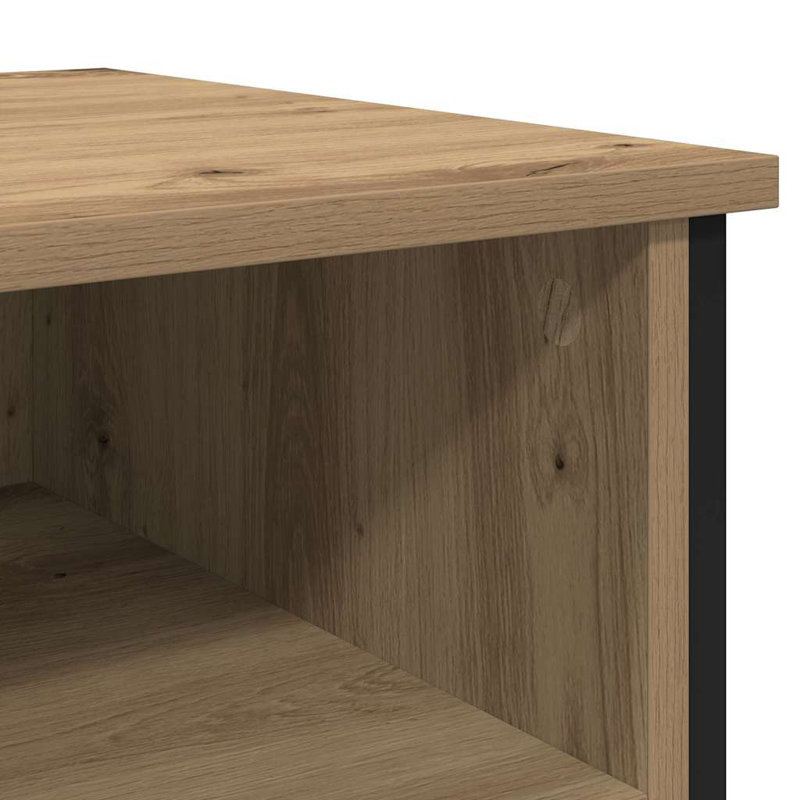 40cm W Manufactured Wood Bedside Table, Artisan Oak
