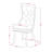 3-Piece Antique Walnut Finish Solid Wood Top-Round Upholstered Dining Room Set with Dropleaf-Seats 4-155756904-155756917