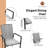 6 - Person Patio Dining Set with Rectangular Table-1174020820
