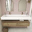 Ensemble de meuble-lavabo double mural 60 po Alysa-71095541