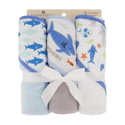 Baby 3 Pack Hooded Towels - Jawsome
