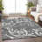 Premium Machine Washable Prisco Charcoal Rug-1157990525