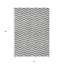 Tapis intérieur lavable à chevrons gris 3 pi x 5 pi