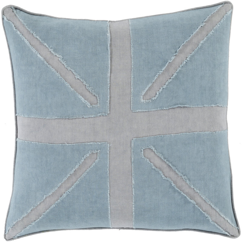 Coussin Hans, 22 po x 22 po, Ardoise, Duvet