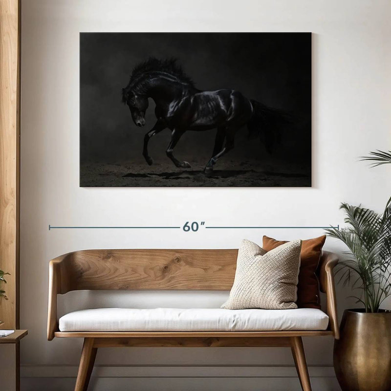 Brampt Dark Horse, 32" H x 48" W