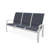 Belle Isle Sling Aluminum Frame 3-Seat Sofa with Marine Grade Polymer Arm Accent-98940048-98940049