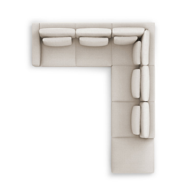Palla 6 - Piece Modular Upholstered L-Sectional, Right Hand Facing