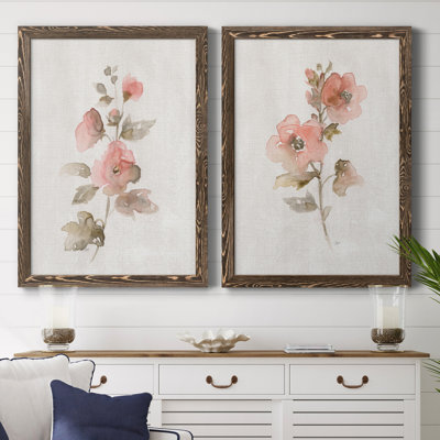 " Blushing Sweetly I " 2 - Pieces