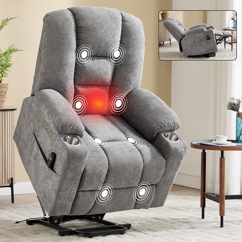 Fauteuil inclinable électrique en chenille jusqu'à 350 lb, Bleu