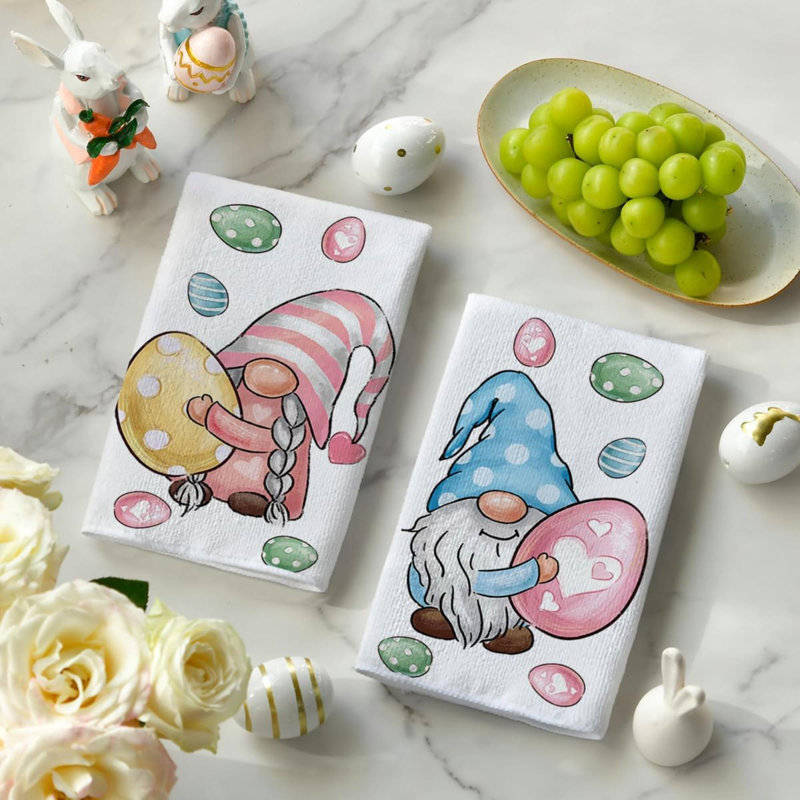 Ensemble de 2 essuie-tout Egg Gnome