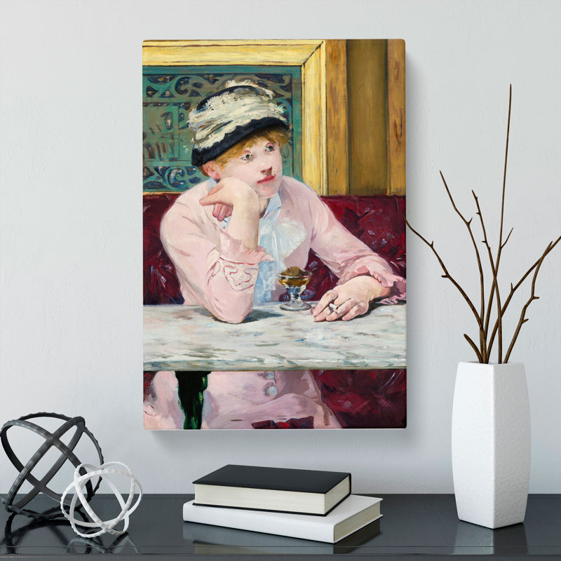 Plum Brandy by Edouard Manet - Wrapped Canvas, 50cm H x 35cm W x 3cm D