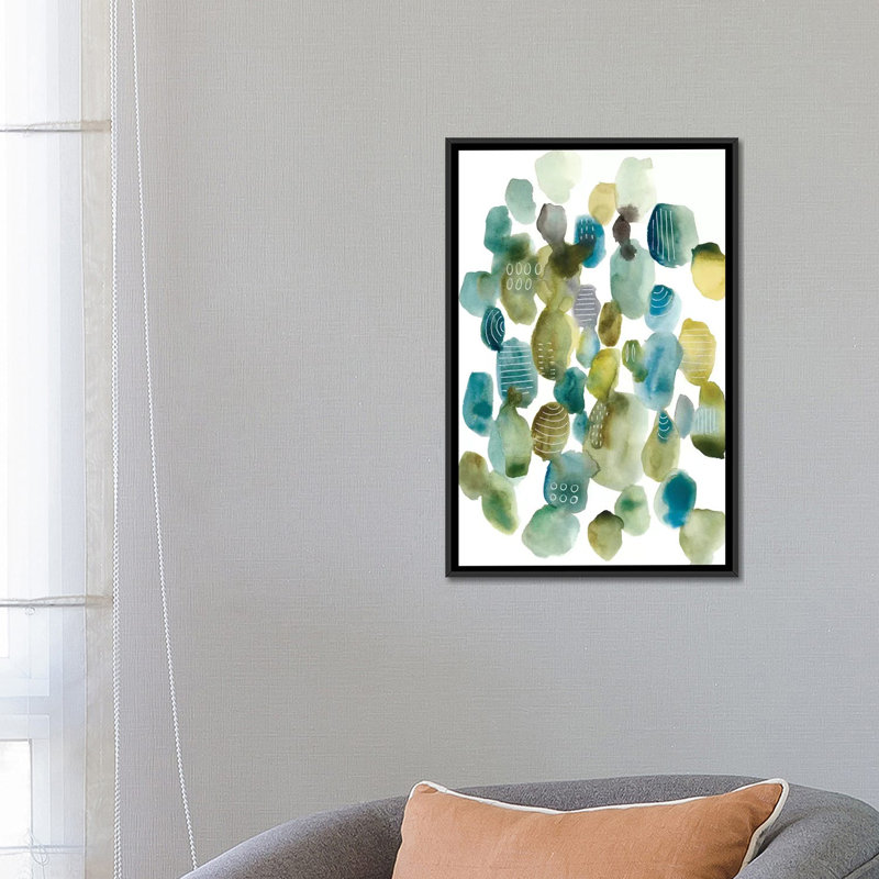 « skip hop ii », impression sur toile, H 26 po x l 18 po x P 1,5 po, Toile encadrée noire, Blanc