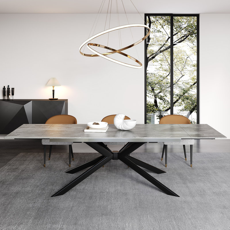 Table de salle à manger Cerinle, Gris