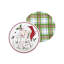 Red Hat Santa Beaded Coaster Set