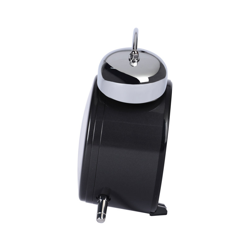 QHK063KLH Standard Clock, Black, Black