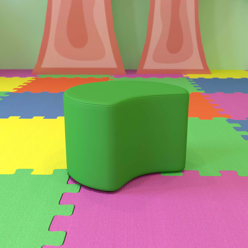 Lune flexible pour salle de classe Nicholas Soft Seating - 12 po, H 18 po x l 18 po x P 15,25 po, Vert