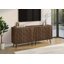 Commode d'appoint polyvalente avec design Mid-Century et rangement réglable-655186568