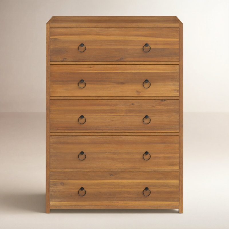 Lark 5 Drawer Dresser, Natural