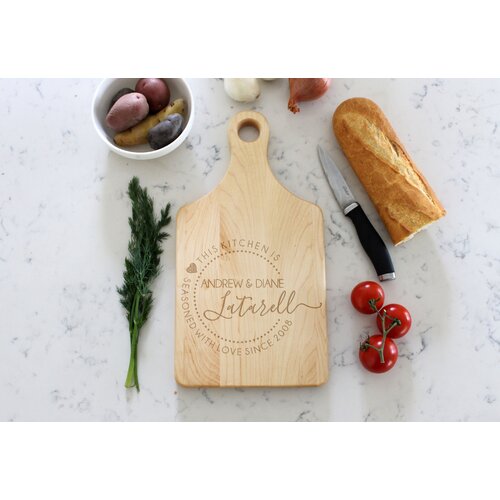 Etchey Maple Wood Cutting Board | Wayfair