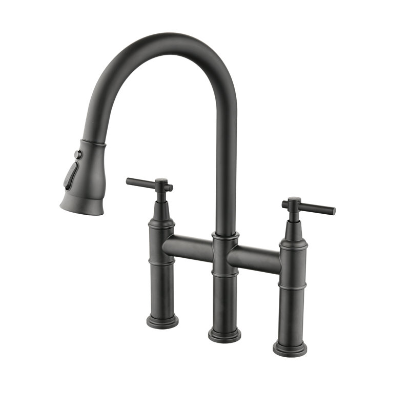 Pdpbath Kitchen Faucet, Black