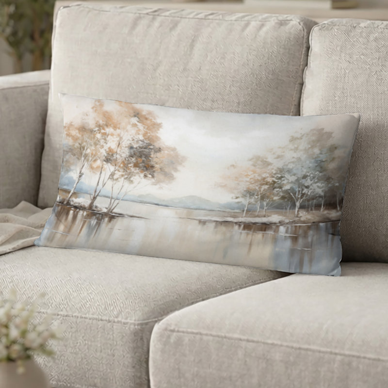Coussin décoratif River, H 12 po x l 20 po