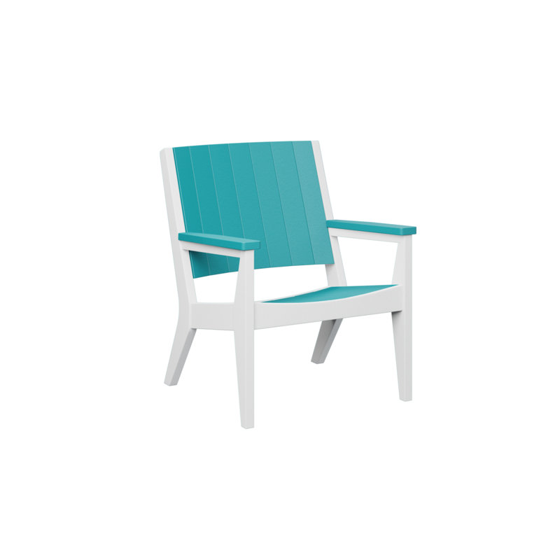 Berlin Gardens Mayhew Regular Top With White Base Chat Chair, Aruba Blue