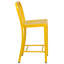 Tabouret de comptoir de 24 po en métal de qualité commerciale avec repose-pieds Carouthers par Flash Furniture-70482176-33123343