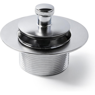 Bouchon de vidange de baignoire SUPPLYGIANT à levage et à rotation, ensemble de vidange de baignoire 1-3/8 po, finition chromée polie