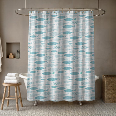 Leeann Animal Print Single Shower Curtain