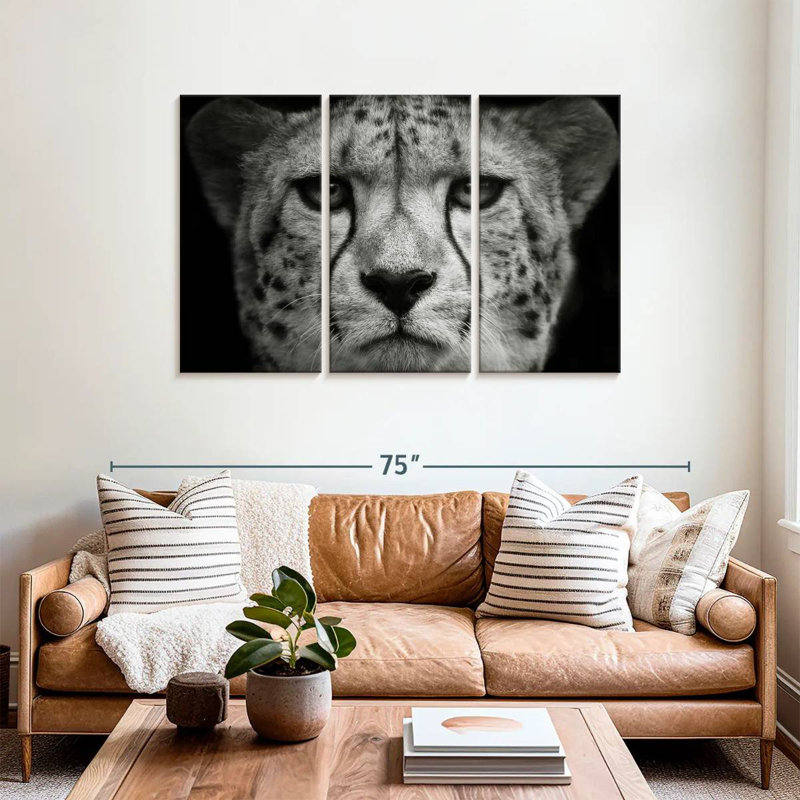 Brampt Wild Cat Portrait, 36" H x 57" W