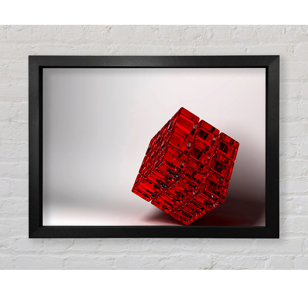 Red Jelly Cube - Einzelner Bilderrahmen Kunstdrucke