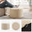 Regeani 24" Modern Round Upholstered Pouf Ottoman-984914170