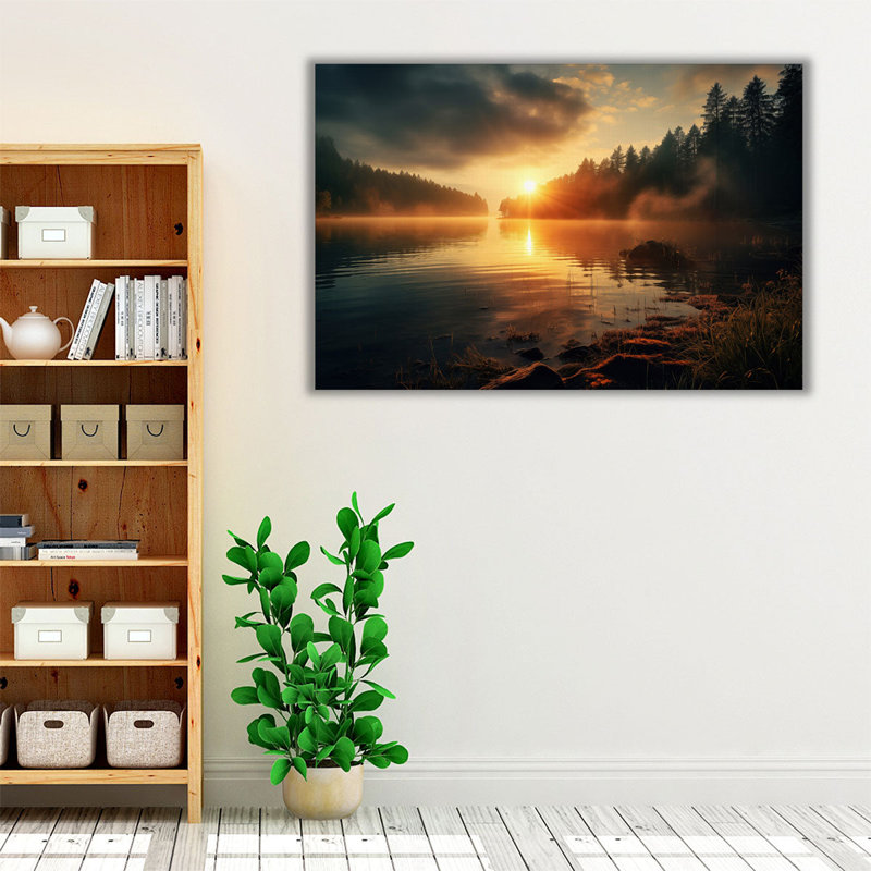 «Lakeside Sunrise Glow», H 20 po x l 30 po