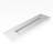Pyramid 72" Wall Mounted Rectangular Solid Surface Bathroom Trough Sink in Matte Finish - White, With Faucet Holes-608558801-635912827