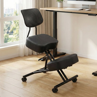 Nickola Backed Adjustable Height Ergonomic Kneeling Chair