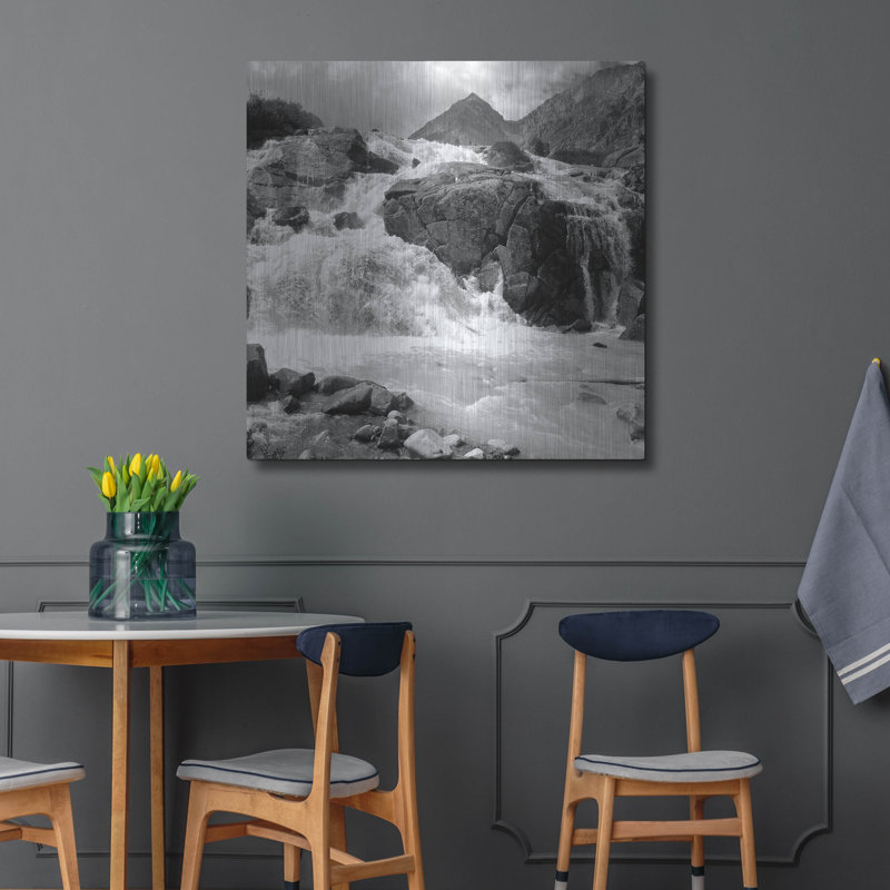 «White Water» par Photoinc Studio, art mural en métal, H 36 po x l 36 po