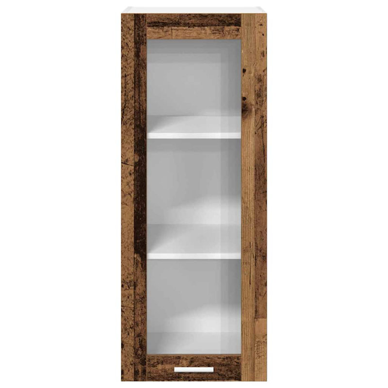 Vidaxl Hanging Cabinet With Storage Riga Smoked Oak 40 X 31 X 100 Cm, Old Wood