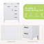 Ensemble de meuble-lavabo 30 po avec lavabo, armoire de salle de bain blanche avec tiroirs, structure solide et panneau de fibres à densité moyenne-138478253-138478257
